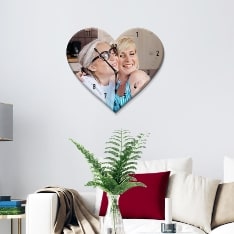 Custom Heart Wall Clock for Mothers Day Sale Australia